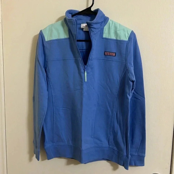 EUC Vineyard Vines Embroidered Shep Shirt Quarter Zip Pullover Sweater - Picture 1 of 2